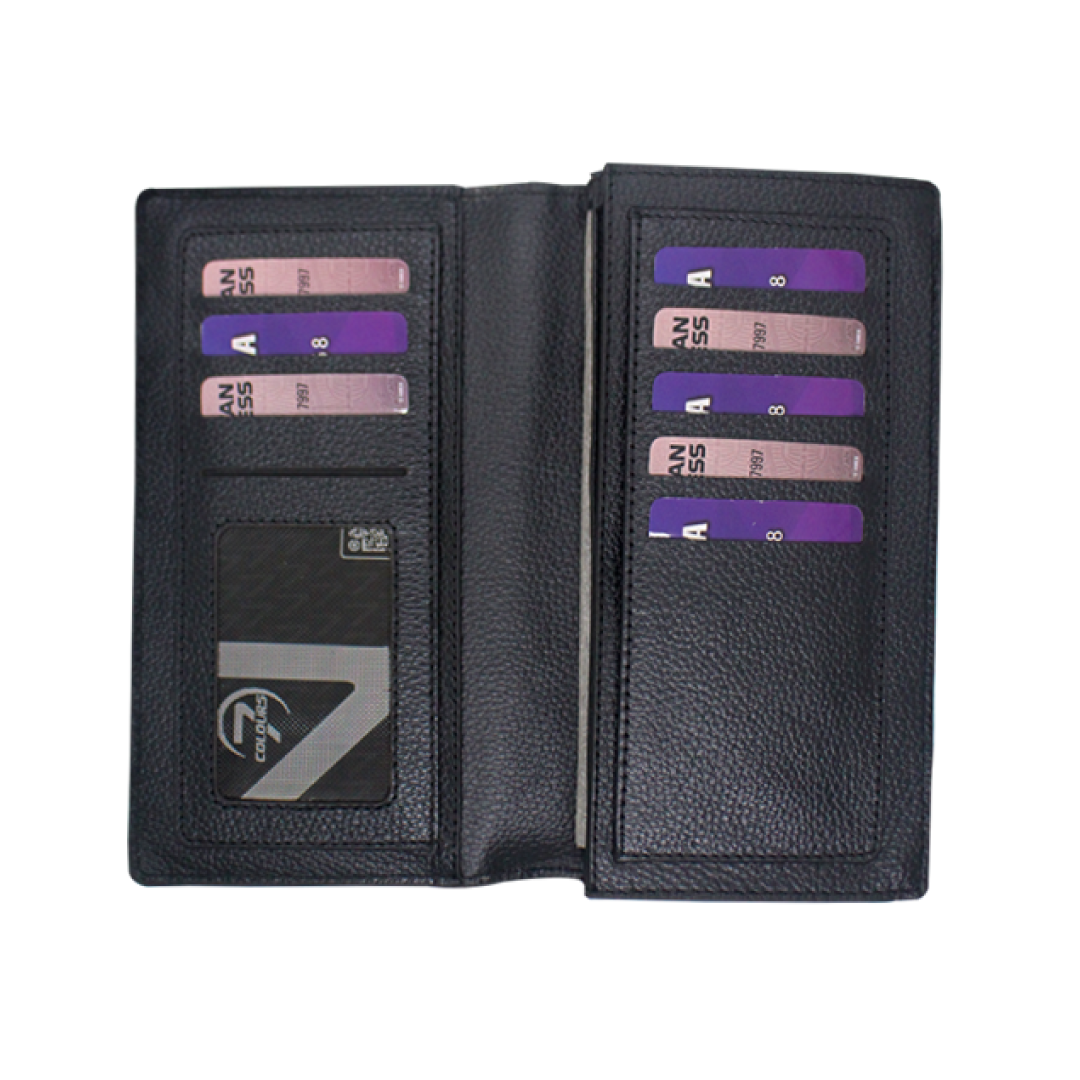 Cow Printed Leather Long Wallet G7L01 | Premium