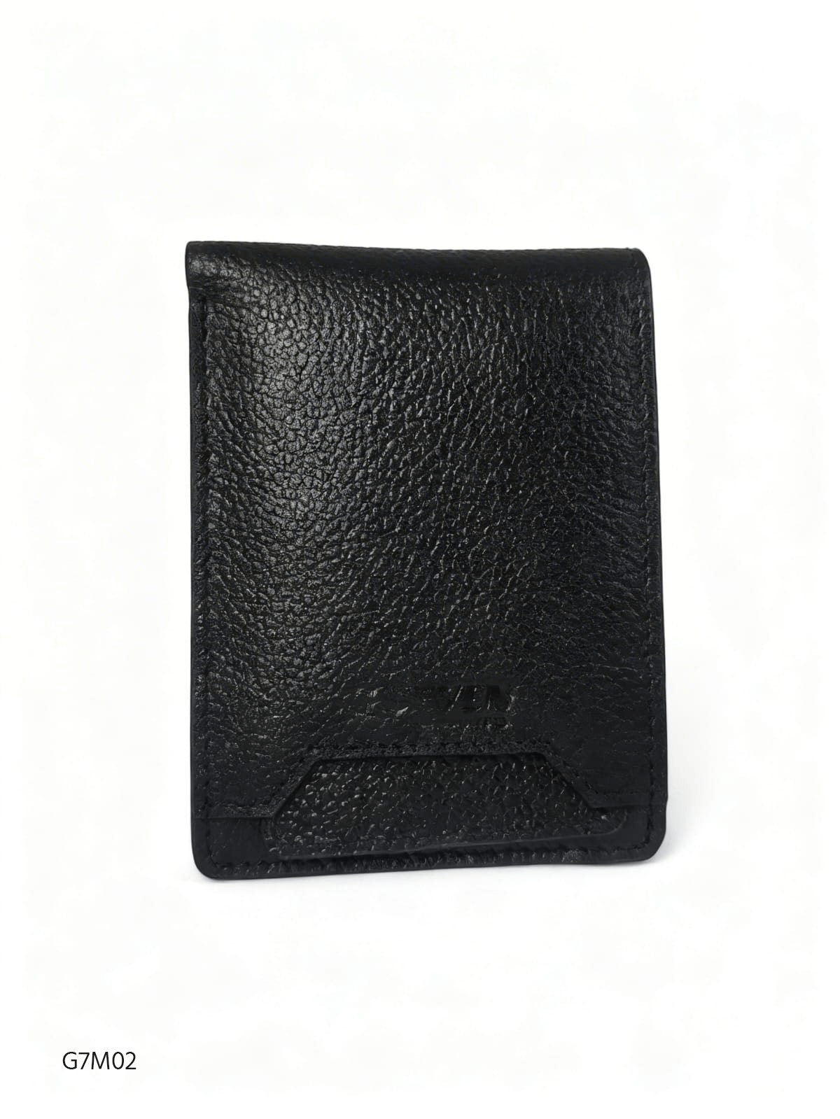 Cow Printed Leather Wallet G7M02 Black