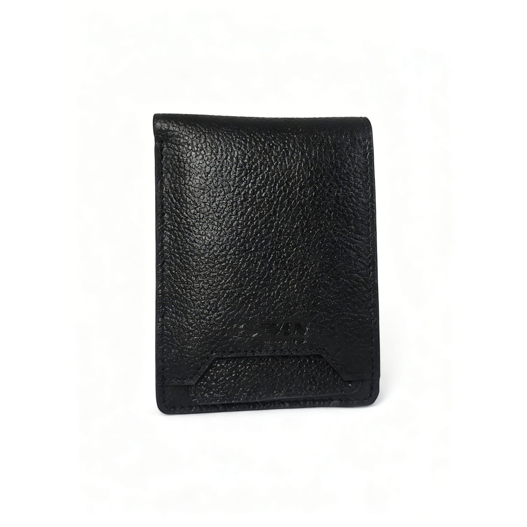 Cow Printed Leather Wallet G7M02 Black