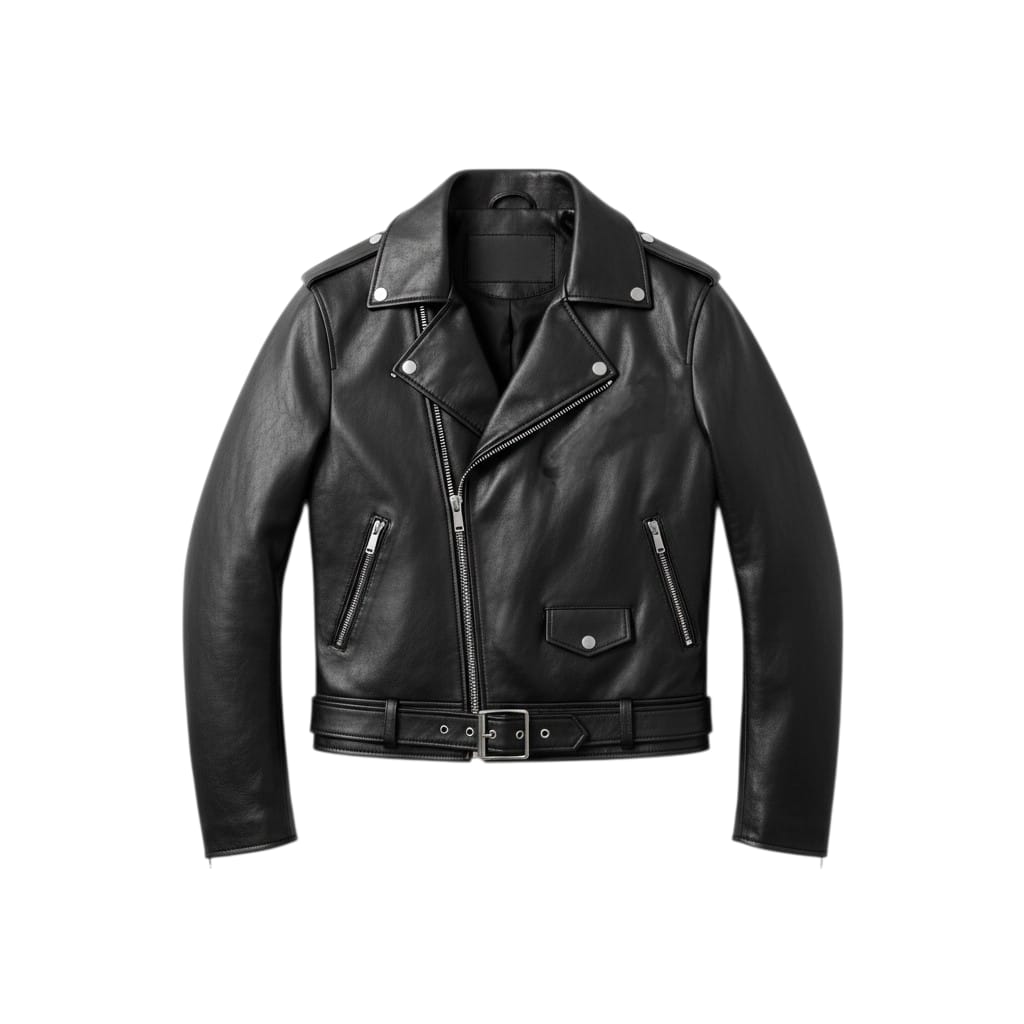 Ladies Genuine Sheep Leather Jacket  Black G7LJ101