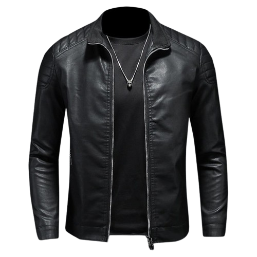 Men’s Genuine Sheep Leather Jacket Black