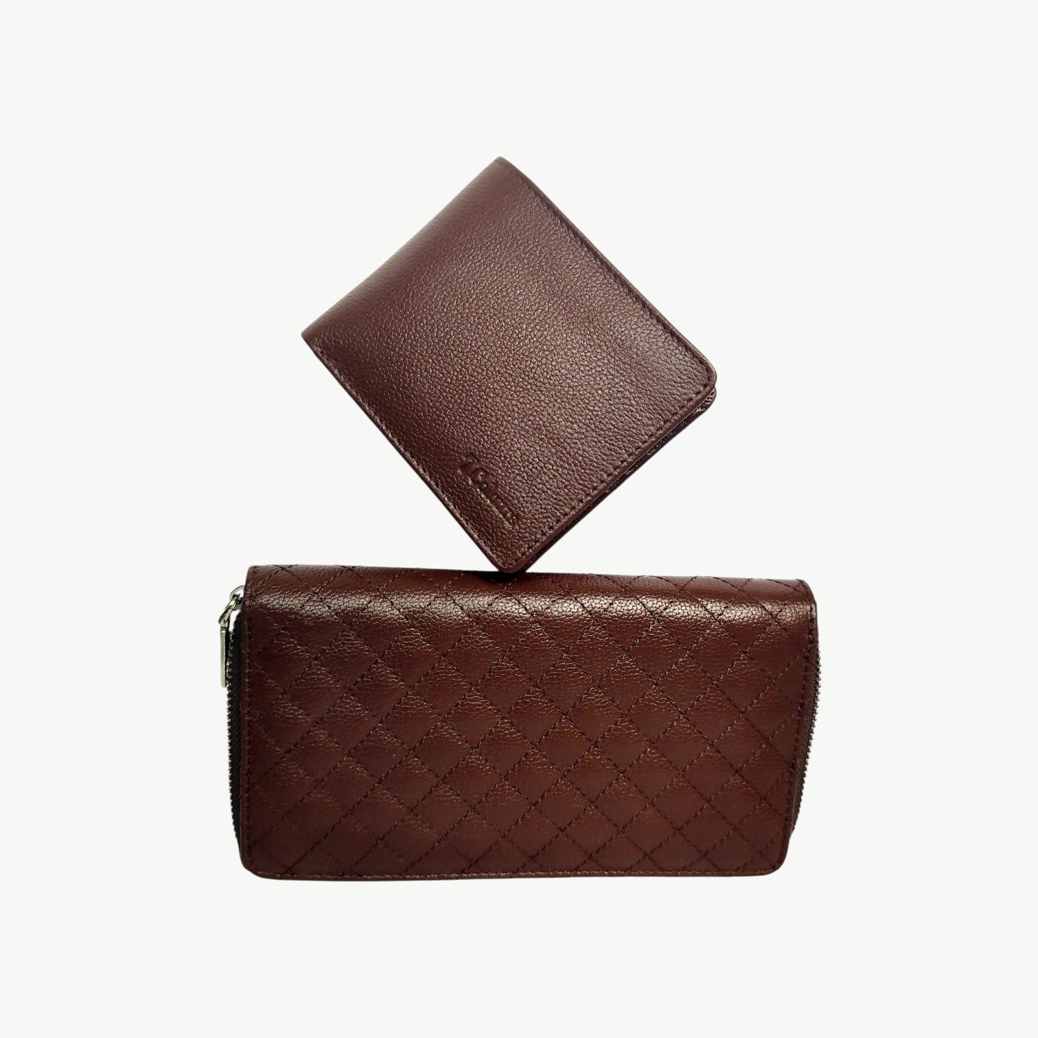 Premium Couple Leather Wallet Set - Image 12