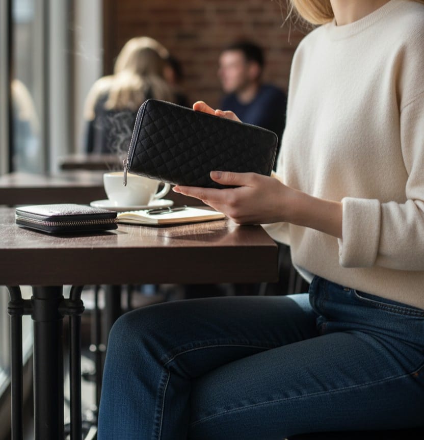 Premium Couple Leather Wallet Set - Image 9