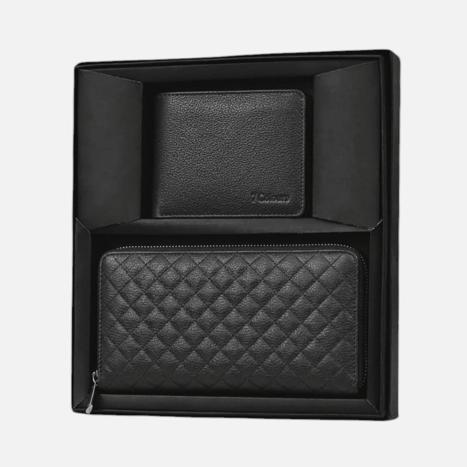 Premium Couple Leather Wallet Set - Image 3