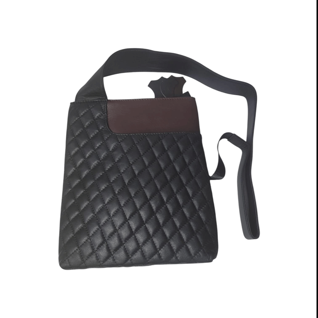 Midnight Quilted Crossbody Carry Bag