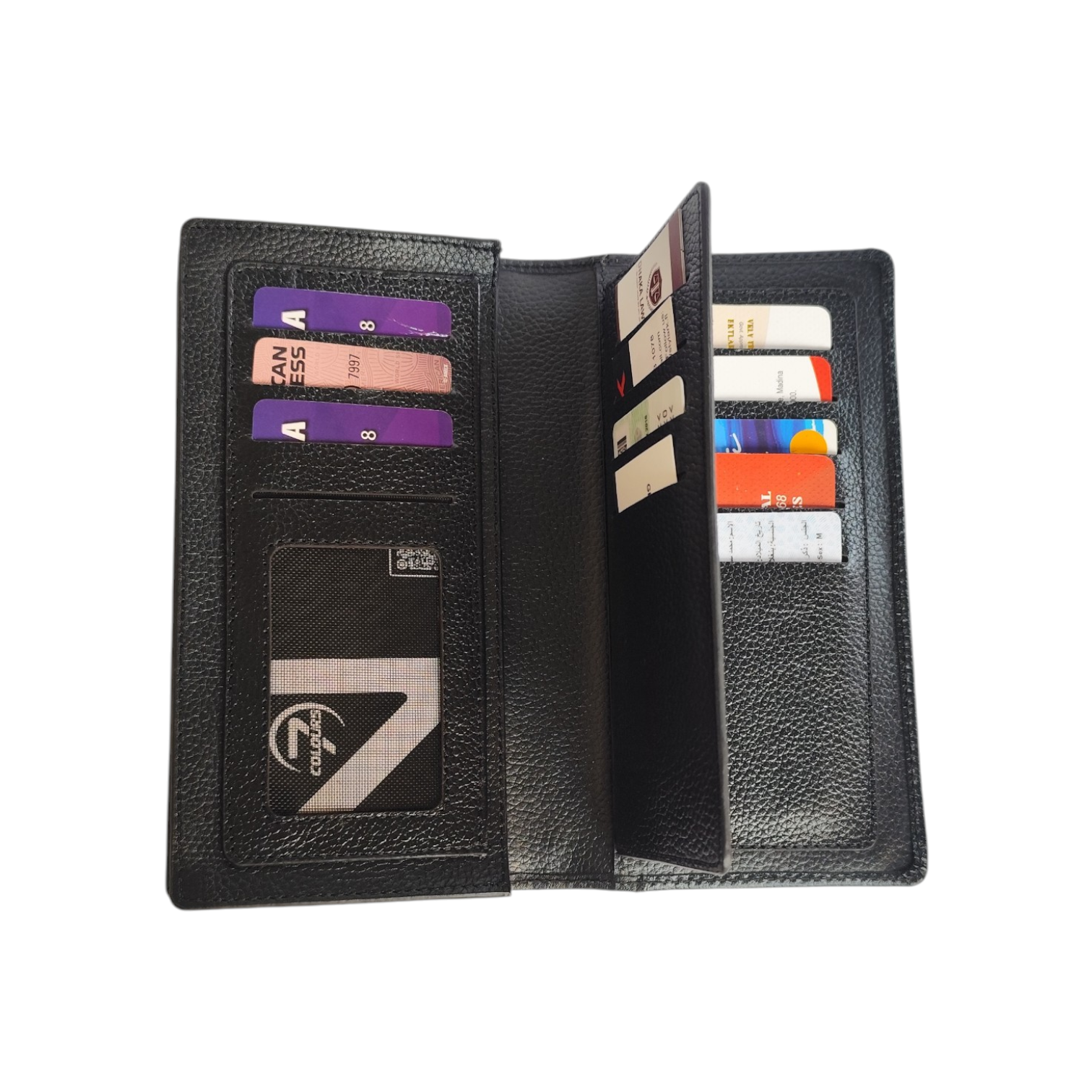 Cow Printed Leather Long Wallet G7L02 | Premium - Image 4