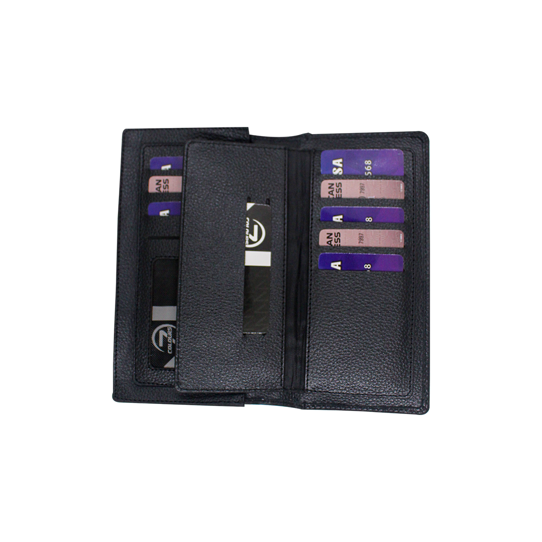 Cow Printed Leather Long Wallet G7L02 | Premium - Image 5