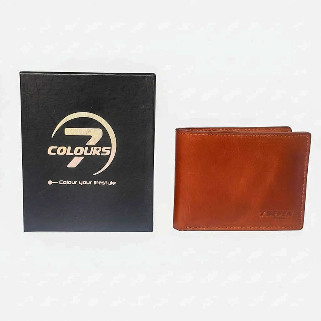 Cow Oil pull up Leather Wallet G7M01 Brown - Image 4