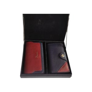 Premium Leather Wallet Couple Set (Long wallet)