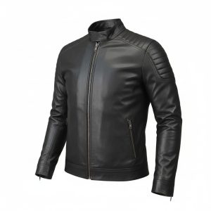 Men's Genuine Sheep Leather Jacket Black